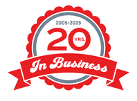 20 Years in Business Badge