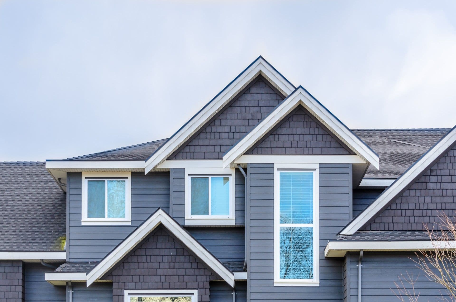 Home exterior with windows
